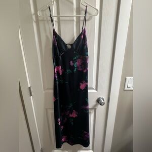 Dynamite Black and Pink Floral Dress